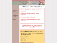 pappmuehle.de Webseite Vorschau