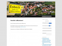 esbeck.net Webseite Vorschau