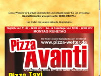 pizza-wetter.de Webseite Vorschau