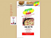 pizza2you.at Webseite Vorschau