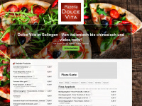 pizzadolcevita.de Webseite Vorschau