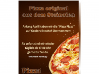 pizzaplaza.de Webseite Vorschau