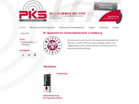 pks-sicherheitssysteme.at Webseite Vorschau