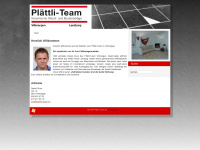 plaettli-team.ch Webseite Vorschau