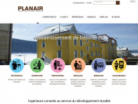 planair.ch Webseite Vorschau