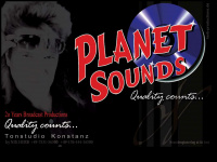 planet-sounds.de Webseite Vorschau