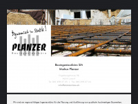 planzer-bau.ch Webseite Vorschau