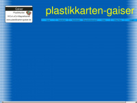 plastikkarten-gaiser.de Webseite Vorschau
