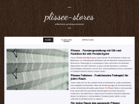 plissee-stores.de Webseite Vorschau