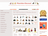 plueschtier-discount.de Webseite Vorschau