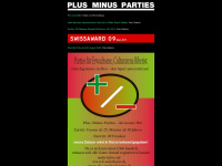plus-minus-parties.ch Webseite Vorschau