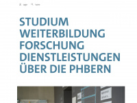 phbern.ch Webseite Vorschau
