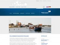 seehafen-stralsund.de Webseite Vorschau