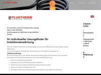 plustherm.ch Webseite Vorschau