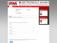 pm-elektrobau.de Webseite Vorschau