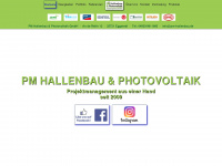 pm-hallenbau.de Webseite Vorschau