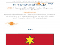 pneu-peyer.ch Webseite Vorschau
