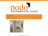 podofusspflege.at Webseite Vorschau