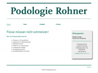 podologie-rohner.ch Webseite Vorschau