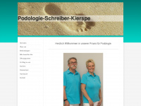 podologie-schreiber.de Webseite Vorschau