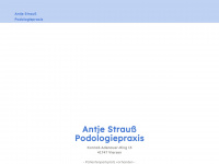 podologie-strauss.de Webseite Vorschau