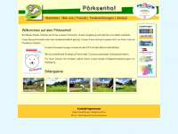 poerksenhof.de Webseite Vorschau