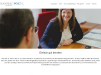 poeschl.at Webseite Vorschau