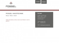 poggel-haustechnik.de Webseite Vorschau