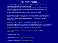 poli-kri-tik.de Webseite Vorschau