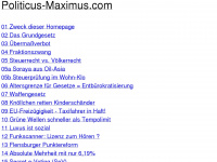 politicus-maximus.de Webseite Vorschau
