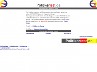 politikertest.de Webseite Vorschau