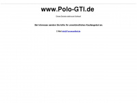 polo-gti.de Webseite Vorschau