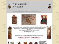 polyphon-ankauf.de Webseite Vorschau