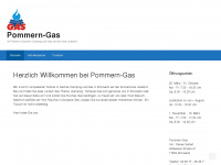 pommern-gas.de Webseite Vorschau