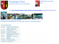 pontoniere-thun.ch Webseite Vorschau