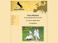 pony-musical.ch Webseite Vorschau