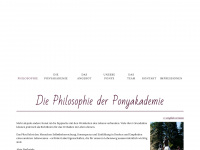 ponyakademie.ch Webseite Vorschau