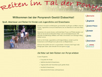 ponyabenteuer.de Webseite Vorschau