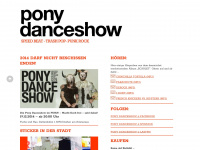ponydanceshow.de Webseite Vorschau