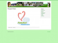 ponyhof-klein.de Webseite Vorschau
