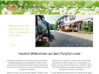 ponyhof-lositz.de Webseite Vorschau