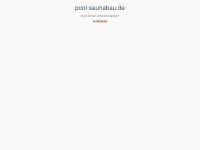 pool-saunabau.de Webseite Vorschau