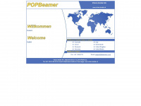 popbeamer.ch Webseite Vorschau