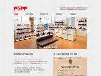 popp.co.at Webseite Vorschau