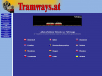 tramways.at Webseite Vorschau