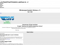 wsv-gruena.de Webseite Vorschau