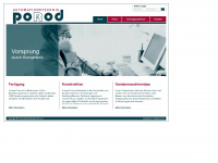 porod.co.at Webseite Vorschau