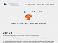 porphyria.ch Webseite Vorschau
