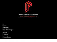 porzellan-restaurator.at Webseite Vorschau