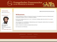 posaunenchor-peterskirche.de Webseite Vorschau